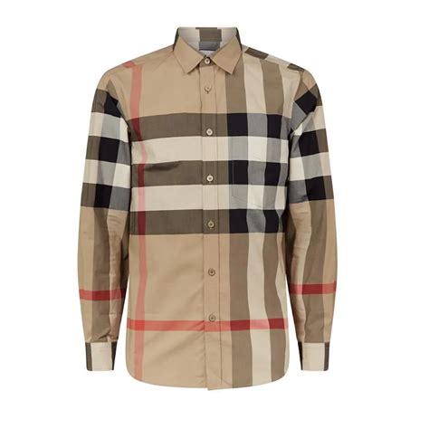 80102131 burberry|Burberry Oversized Large Check Vintage Logo Shirt 8010213.